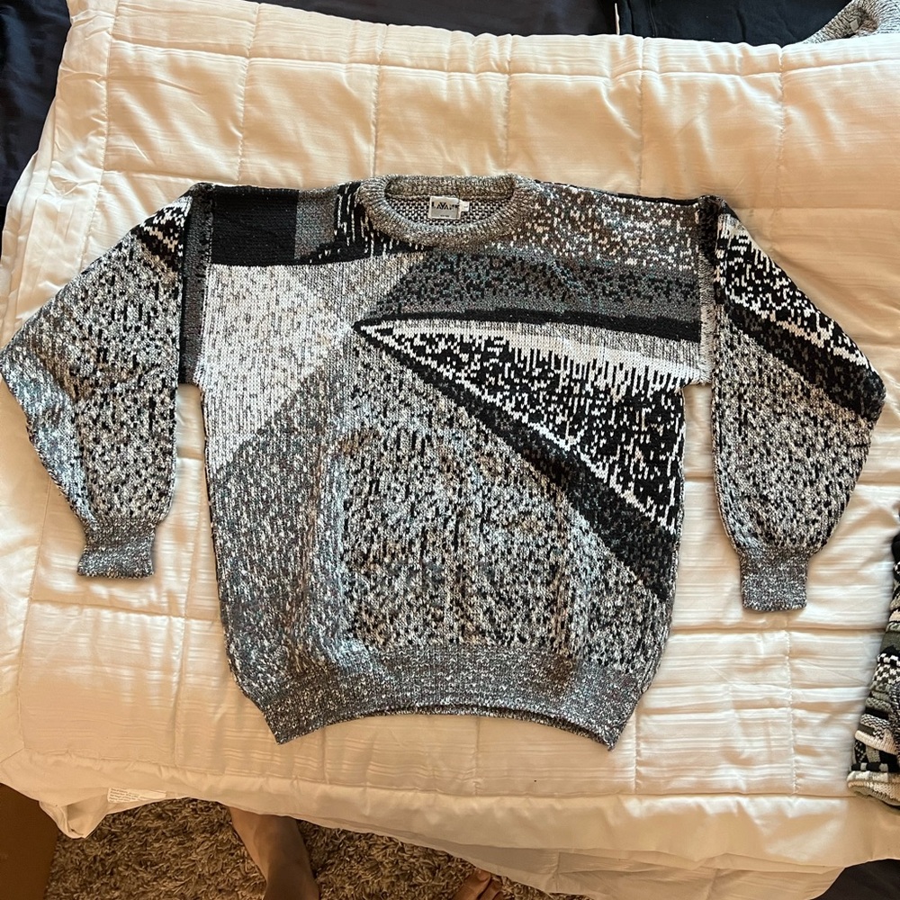 Super warm men’s sweater - Cotton blend, Made in USA